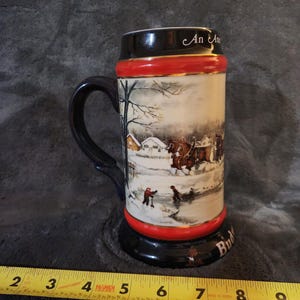 Budweiser 1990 Holiday Stein collectors