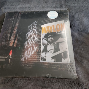 J* ヴィンテージ 未開封 1983年 Its Only Rock and Roll By Waylon Jennings LP ビニールレコード RCA