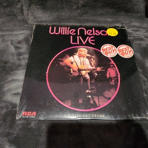 J* New Sealed 1976 Willie Nelson LIVE By Willie Nelson LP vinyl record