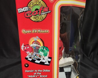 NOS Vintage M&m's Rock'n Roll Cafe Jukebox Candy Dispenser Red
