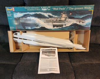 New Vintage Revell Model Kit 05015 1 72 Scale German Submarine