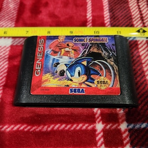 ヴィンテージ 動作中 1993 ソニック スピンボール セガ ジェネシス ゲーム カートリッジ