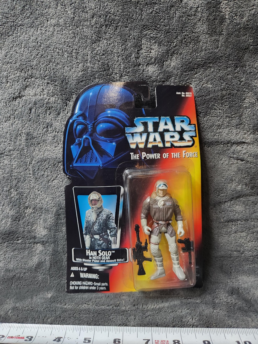 J* Vintage New NOS 1995 Kenner Star Wars POTF Han Solo With Hoth