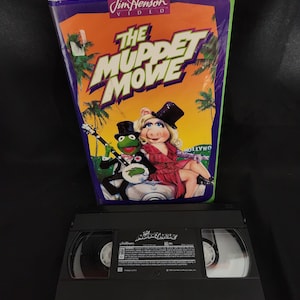 Vintage WORKING VHS The Muppet Movie Clamshell Case Jim Henson  VHS