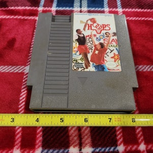 Vintage WORKING 1989 Jaleco Hoops NES Nintendo Entertainment System cartridge