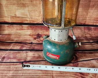 Vintage Coleman Lantern 220F/228F Pyrex Amber Globe 10/1964
