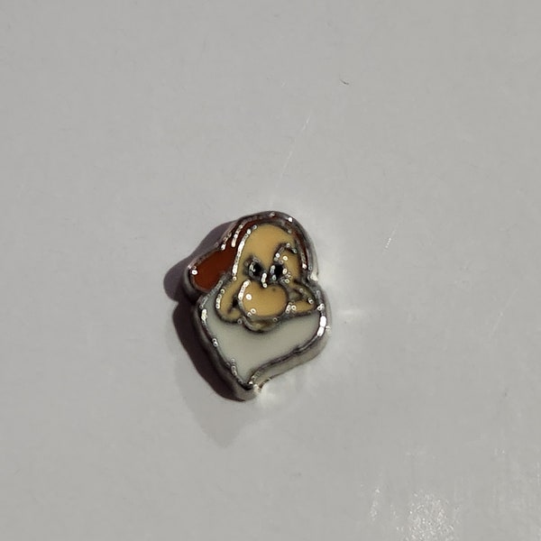 1 piece Snow white and seven dwarfs Grumpy Floating Charm for Floating Lockets Charm