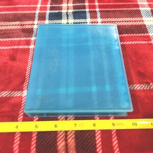 Vintage NES Nintendo Hard Clamshell blue Plastic Rental Game Case