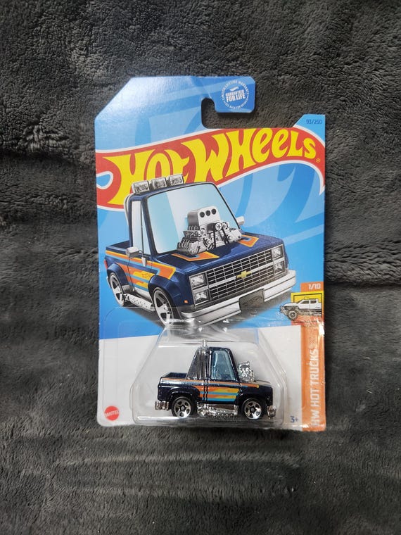 M* 2021 Mattel Hotwheels Blue 1983 Toon'd Chevy Silverado HW Hot