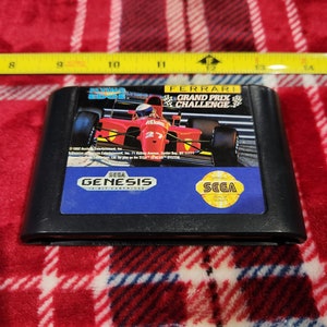 Vintage WORKING 1992 Ferrari Gran Prix Challenge Sega Genesis game cartridge