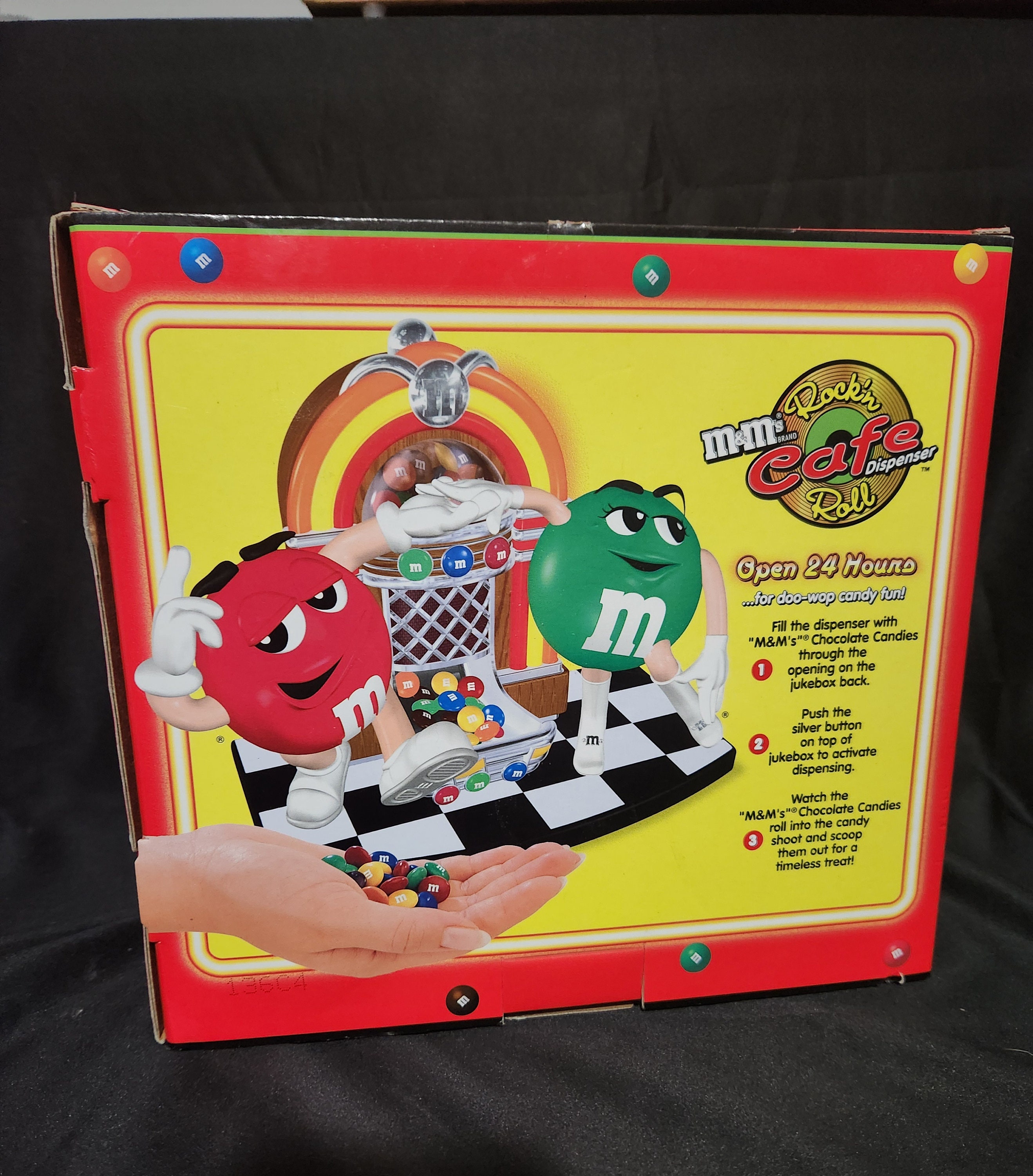 NOS Vintage M&m's Rock'n Roll Cafe Jukebox Candy Dispenser Red