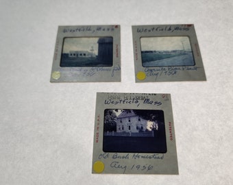 Lot of 3 Vintage Westfield Massachusetts 35mm Film Slides 1950s business/buildings