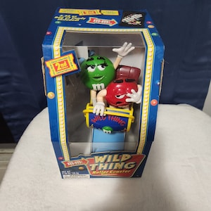 NOS Vintage M&M 2ND Edition Wild Thing Roller Coaster Dispenser New In Box