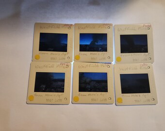 Lot of 6 Vintage 1986 Fire in Westfield Massachusetts 35mm Film Slides