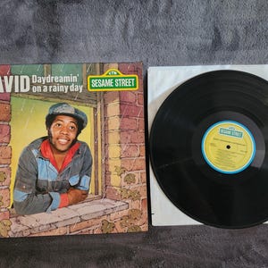 J* Vintage 1978 Daydreaming on a Rainy Day By Sesame Street LP vinyl record Children&#39;s television