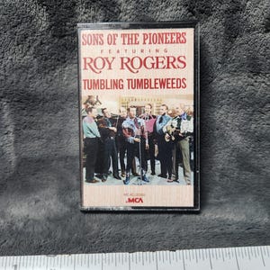 J* Vintage 1986 Sons of the Pioneers Featuring Roy Rogers Tumbling Tumbleweeds By Roy Rogers MCA Records cassette