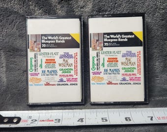 J* cassettes vintage des plus grands groupes de bluegrass du monde, volumes 1 et 2