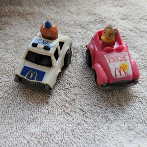 Vintage MCDONALDS Big Mac and Birdie Early bird pullback cars
