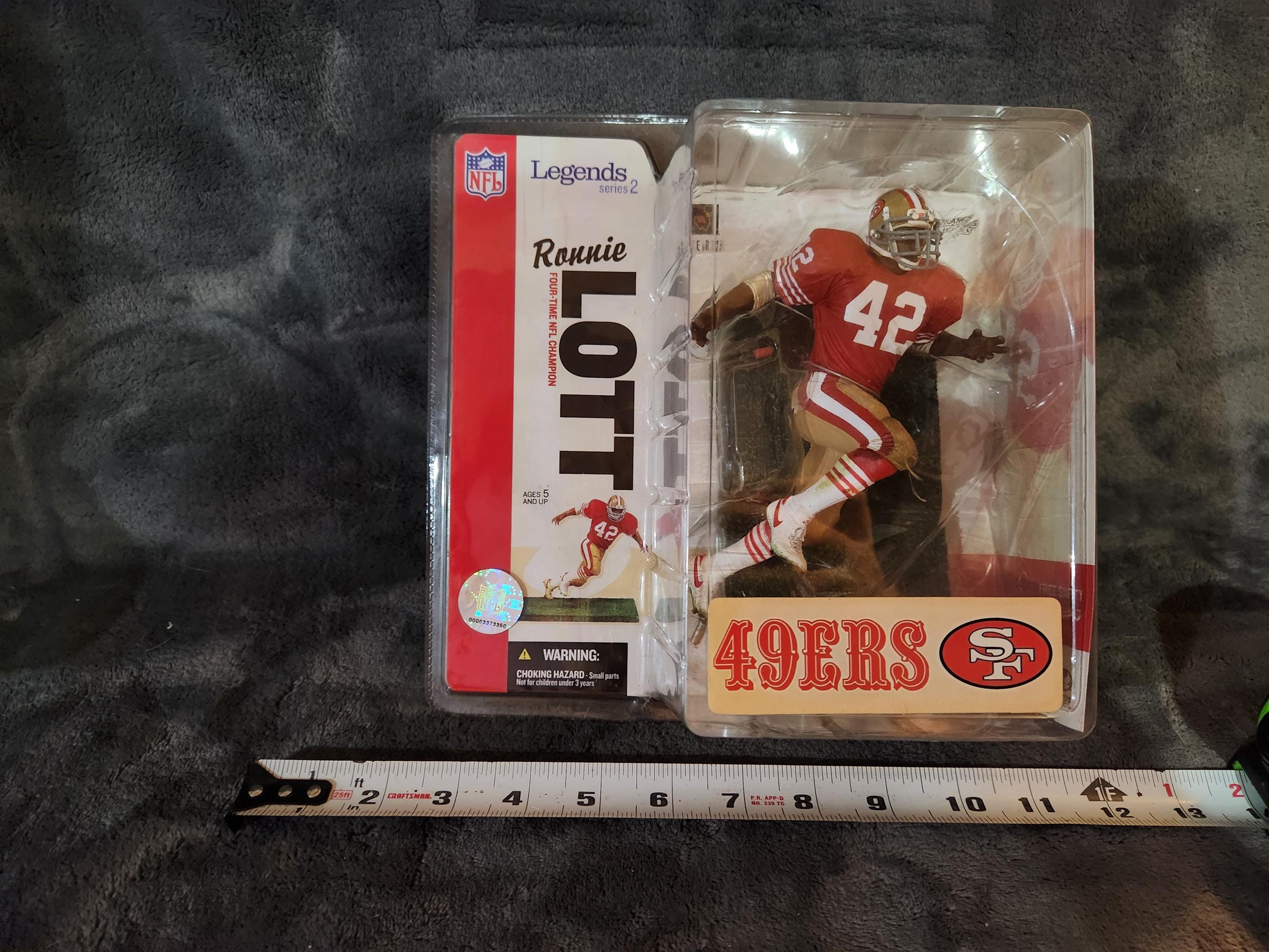 J* New SEALED Mcfarlane Sports Picks Ronnie Lott 49ERS Figure 2006