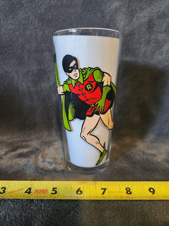 J* Vintage 1978 DC Comics Robin Pepsi Collectors Glass 6.5 J* Vintage 1978 DC Comics Robin Pepsi Collectors Glass 6.5