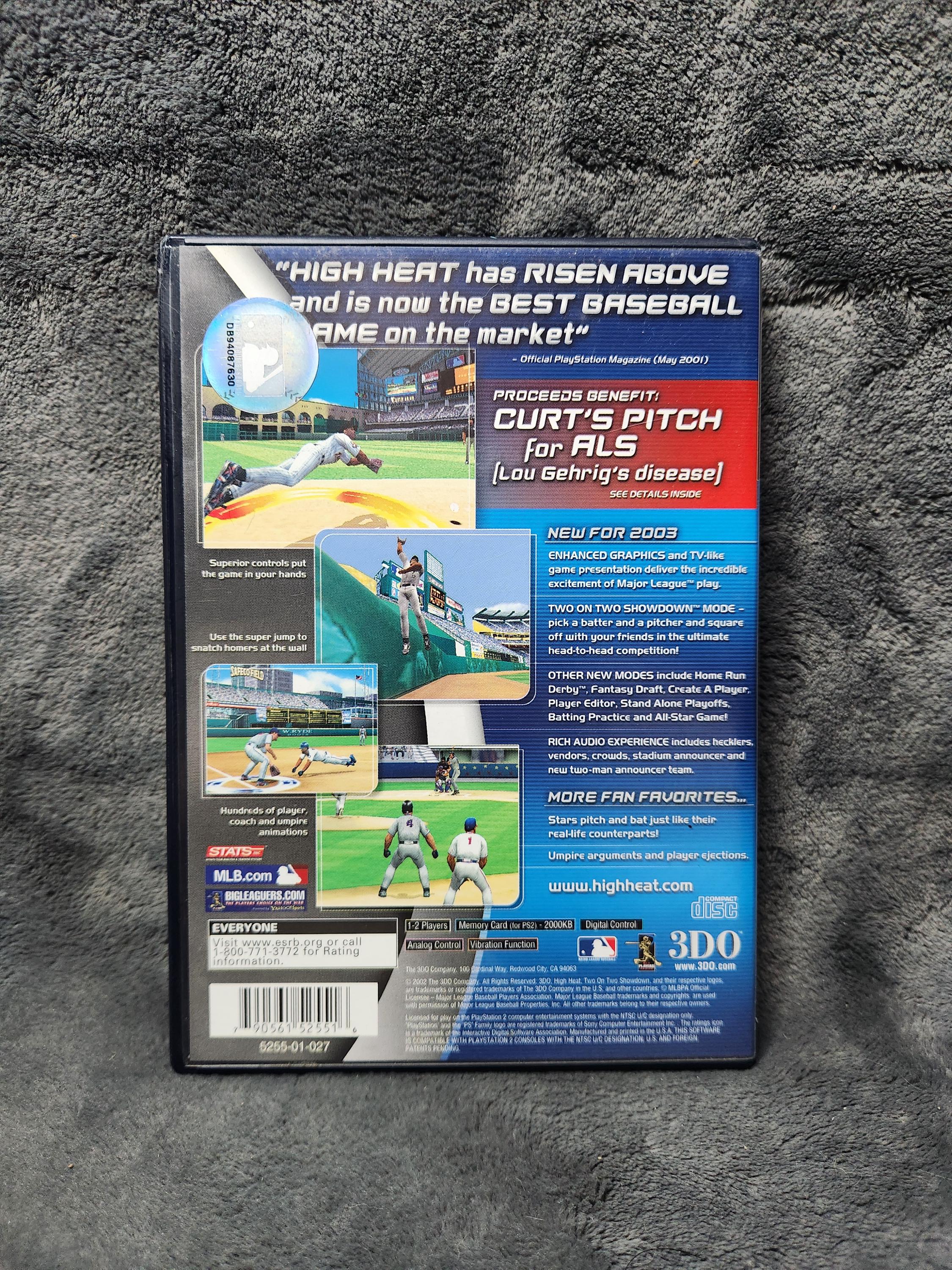 Juego High Heat Major League Baseball 2003 para PlayStation 2 (PS2