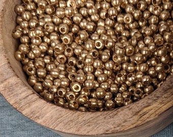 Brass bead 4.0 mm for making macrame jewelry / macrame accessories / brass jewelry