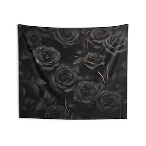 Black Roses Tapestry