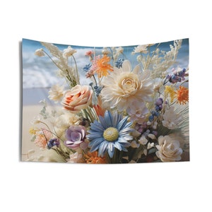Bouquet on the Beach Tapestry