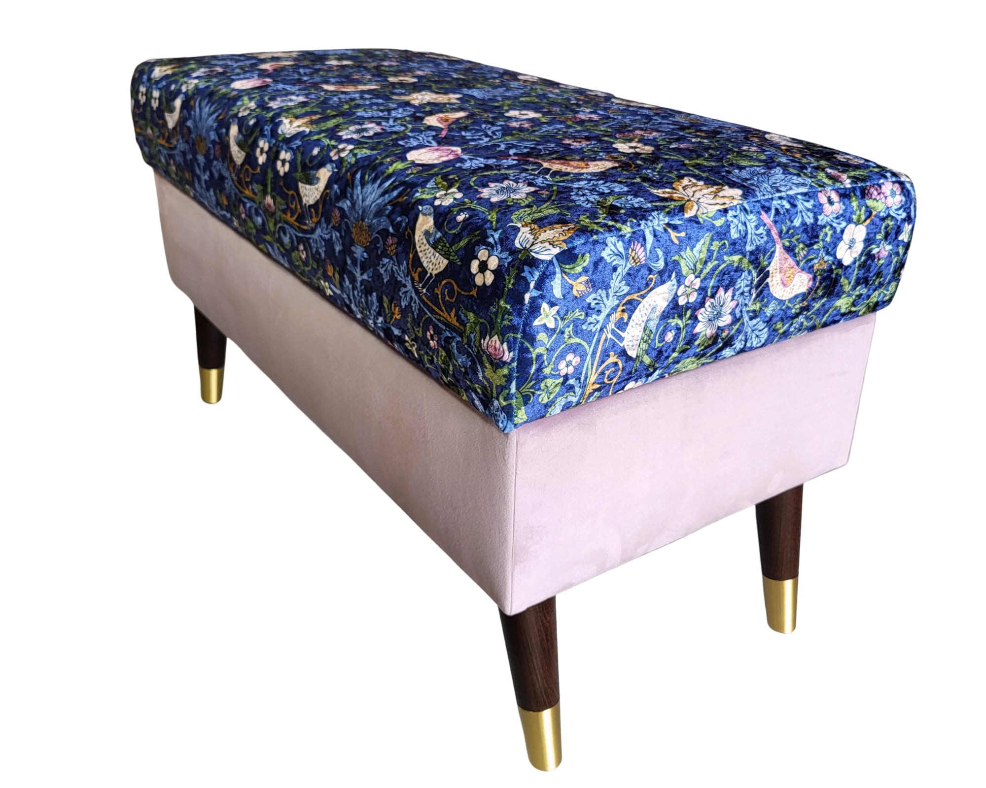Banc avec espace de rangement Ottoman Sélection de tissu personnalisée Coffre à chaussures Banc à chaussures Coffre Repose-pieds avec rangement DE lux