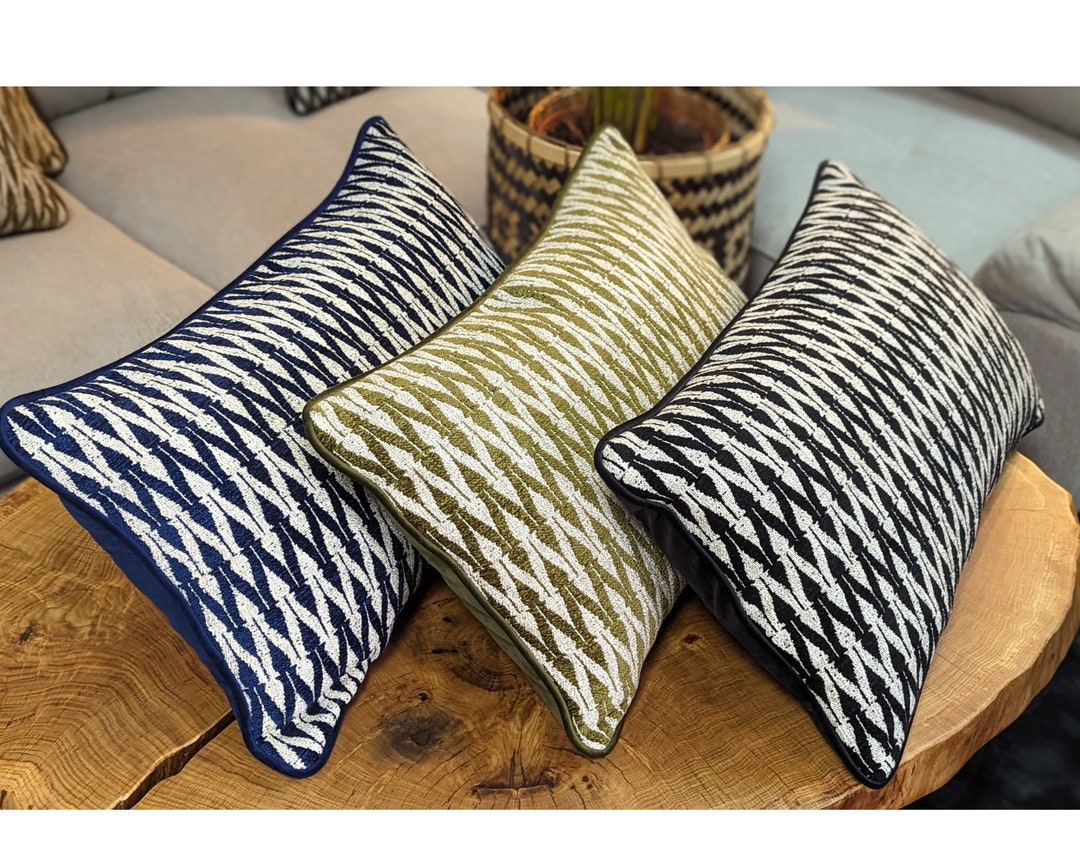 2er Set Kissenbezüge 40x70cm Wasserfest - Rechteck Outdoor Kissen Leinen