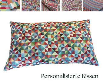 Deko-Kissen Kissen Jacquard-Kissen mit Füllung und Reißverschluss Kissenbezug ღ Kissen ღ mit Innenkissen 40x70