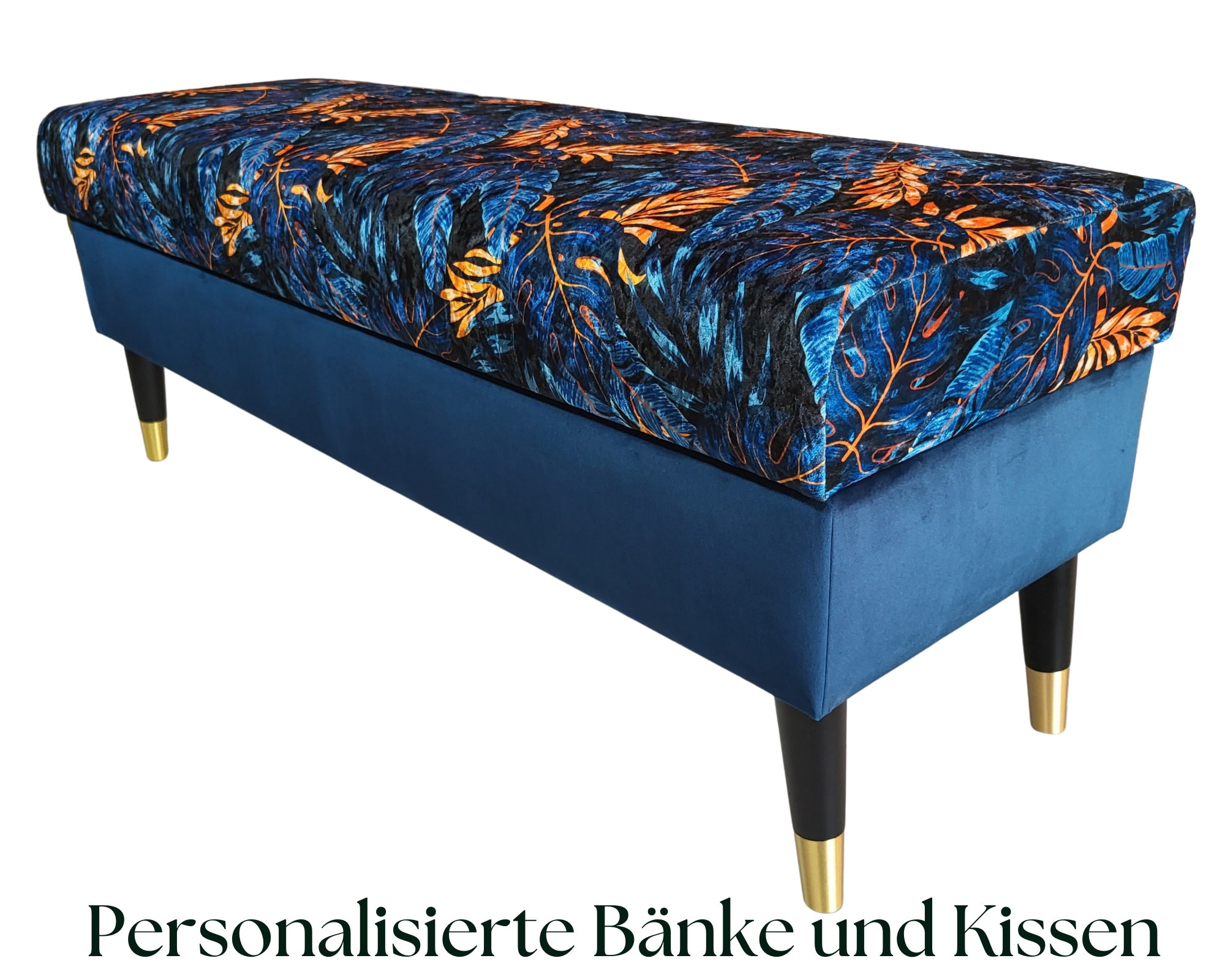 Banc avec espace de rangement Ottoman Sélection de tissus personnalisée Coffre à chaussures Banc à chaussures Coffre Repose-pieds avec rangement DE lu