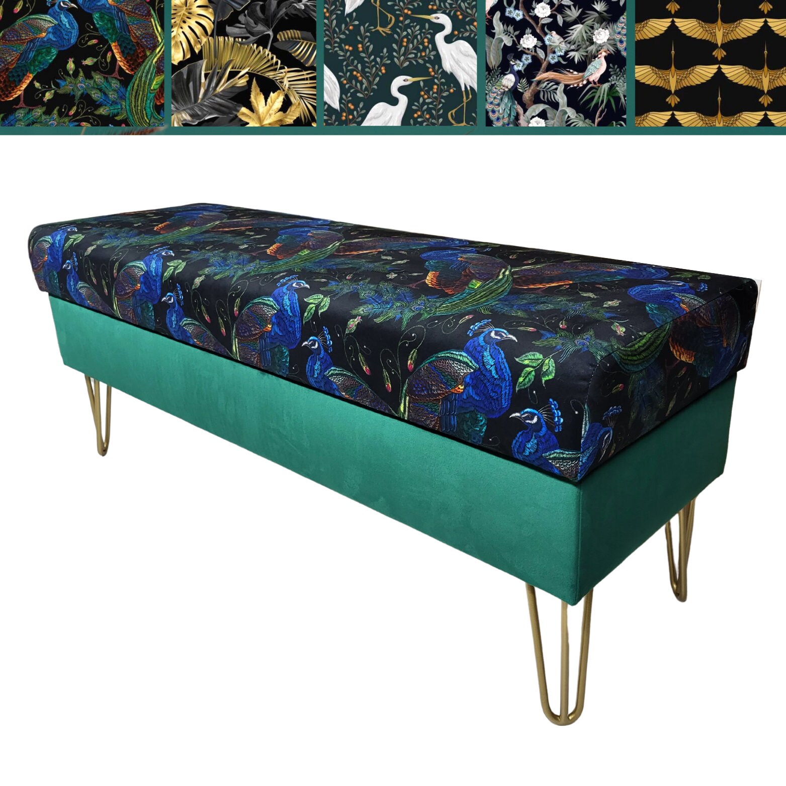 Banc avec espace de rangement | Coffre à chaussures | Banc à chaussures | coffre de banc | Repose-pieds avec rangement | Pouf Glamour HANDMADE Grand c