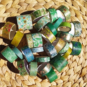 VERT - Pack mystère de washi/masking tapes