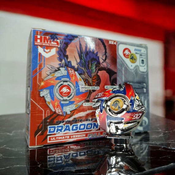 Full Metal Beyblade Dragoon MSUV - HMS Repro (zinc+nickel Plated