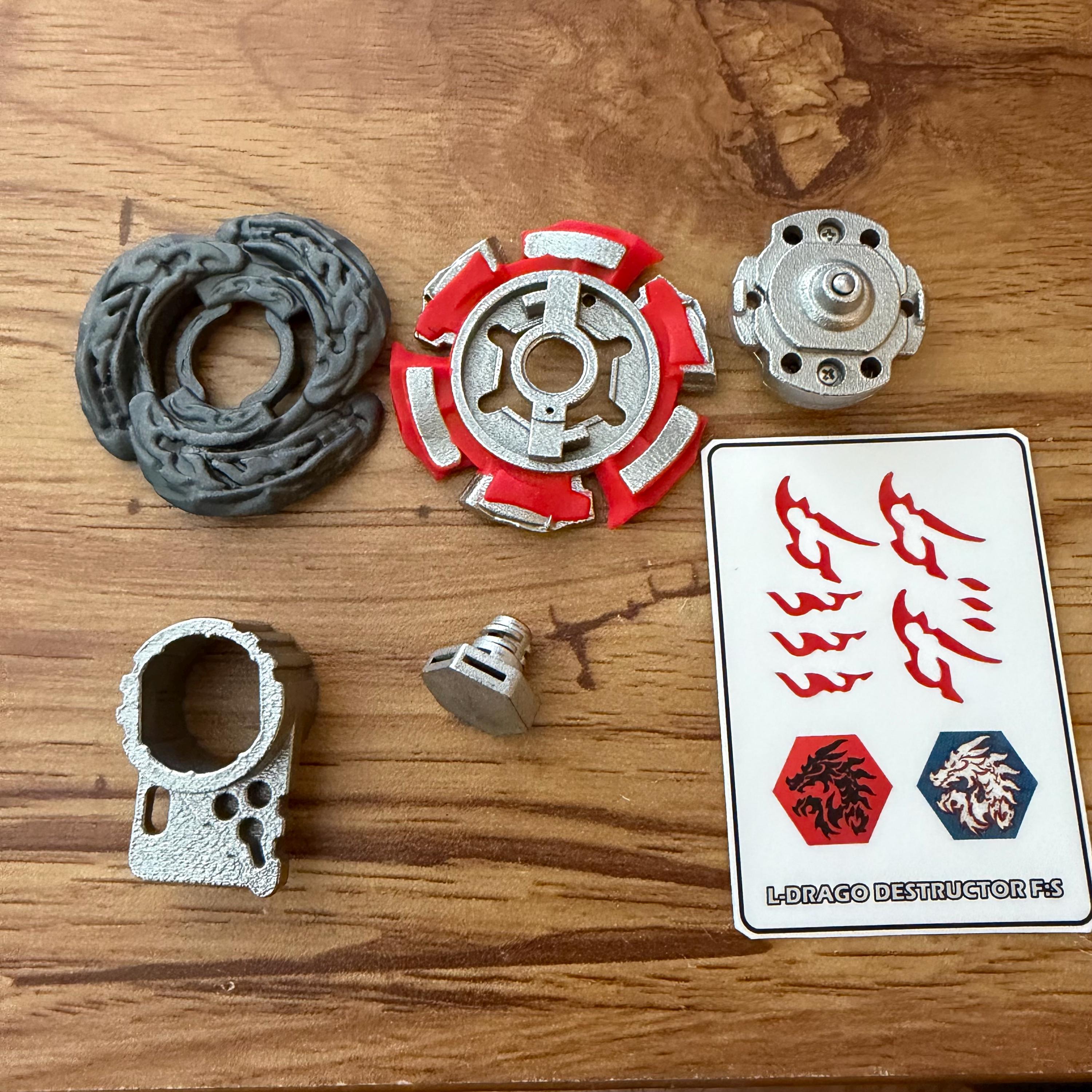 FULL METAL Beyblade L-drago Destructor (metal Fight) (stainless Steel) -  Etsy Sweden, image size:3000x3000