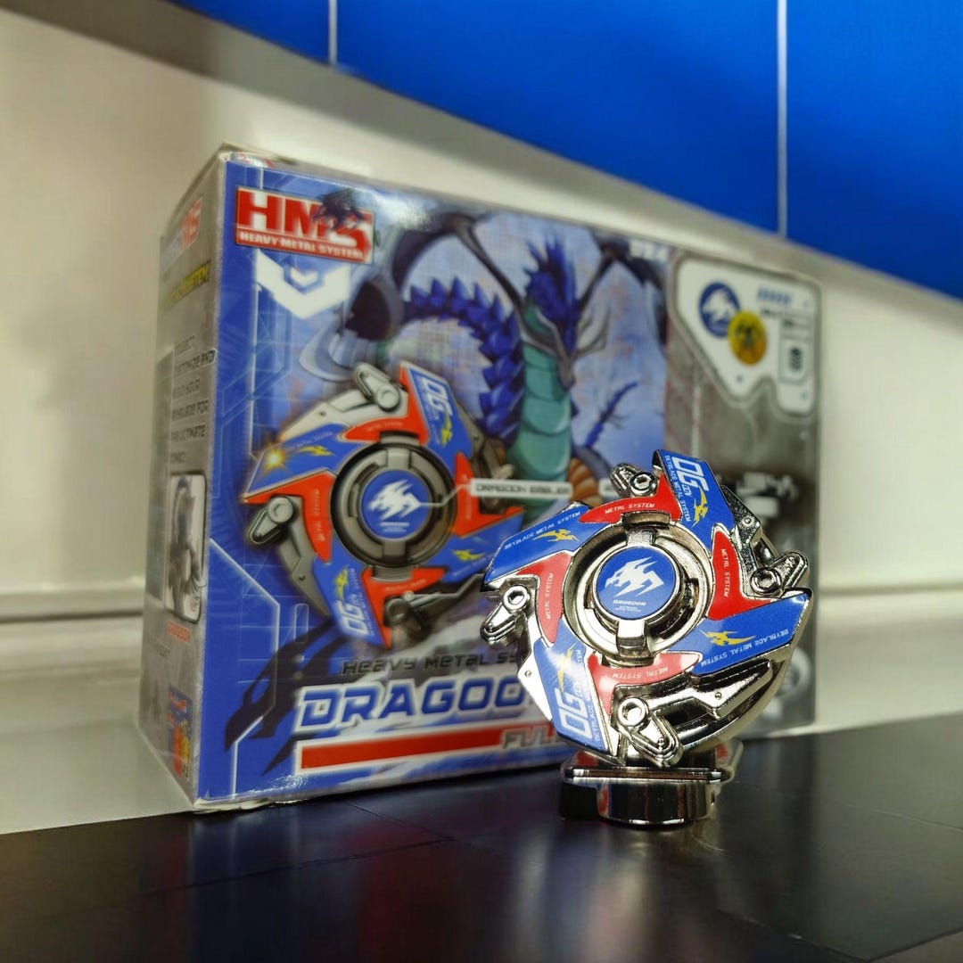 Full Metal Beyblade Dragoon MS - HMS Repro (zinc-nickel Plated) - Etsy