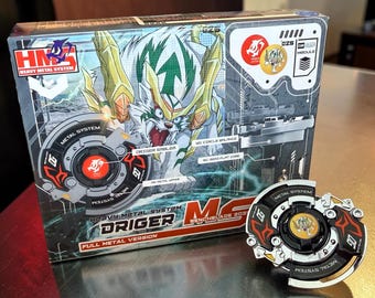 Full Metal Beyblade Driger MS - HMS Repro (Zinc+Chrome plated)