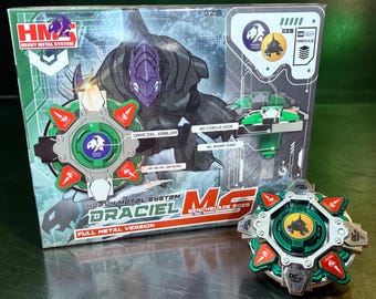 Full Metal Beyblade Draciel MS - HMS Repro (Zinc+Chrome plated)