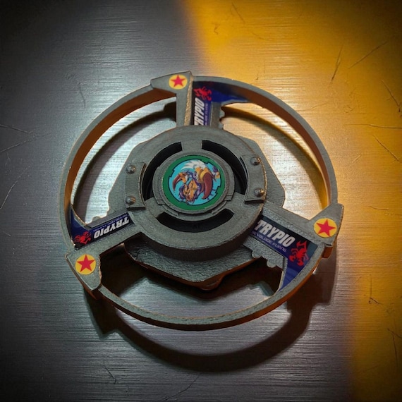 Full Metal Titanium Trypio Beyblade X Layer: Custom Bakuten Series