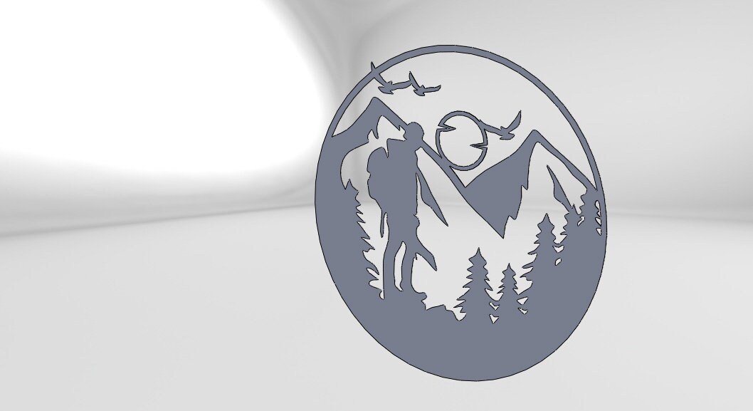 Adventure Dxf Svg Png Files Climber Laser Cut Hill - Etsy