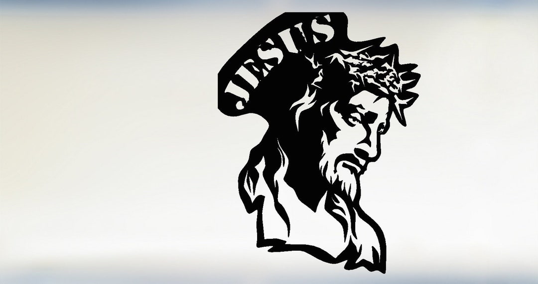 Jesus Dxf Svg Png Files Jesus Christ Laser Cut Religion - Etsy