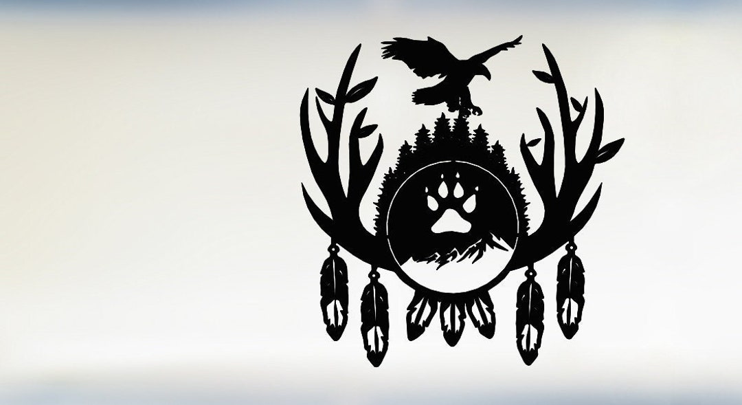 Buckhorn Design Dxf Svg Png Files Buckhorn Eagle Pawn Etsy