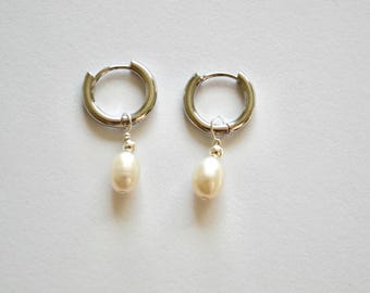 Wisząca zawieszka z pereł słodkowodnych – 14-karatowe złoto, odporne na matowienie, srebro, do kółek lub naszyjników