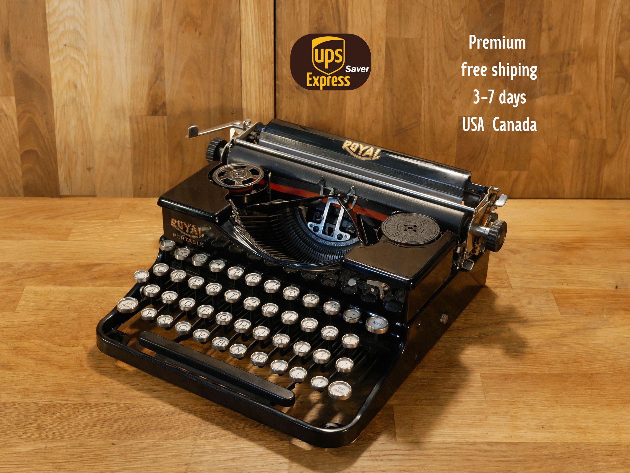 1930年代の希少なロイヤルポータブルモデル「P」タイプライター