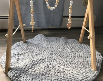 Linen Play Mat Baby Play Mat Nursery Play Mat Natural Linen Etsy
