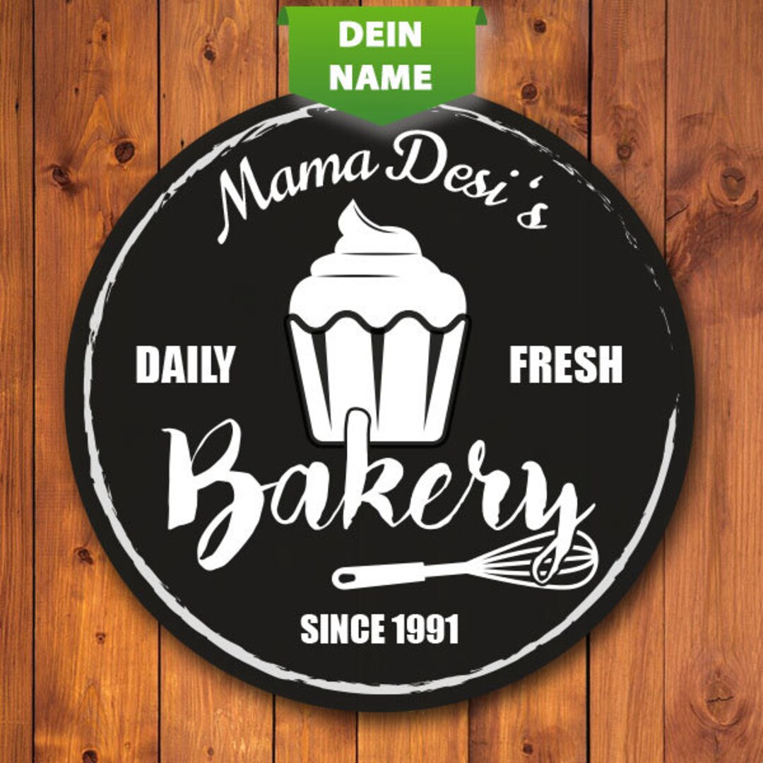 Bakery Sign, Bakery Name Tag, Baker Decoration, Mother's Day Sign