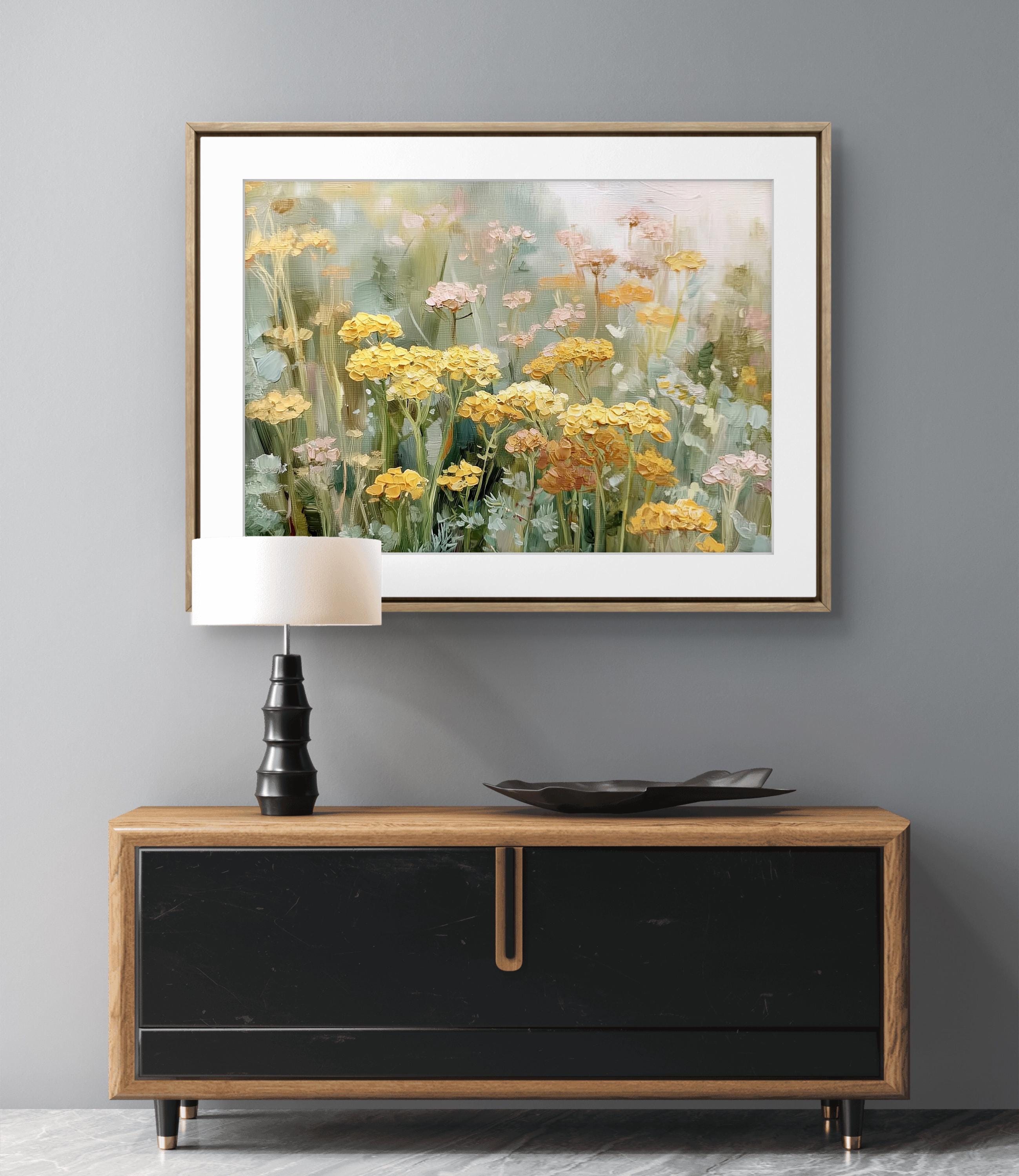 Wildflower Meadow Art Print – Cottage Botanical Wall Art for Living ...