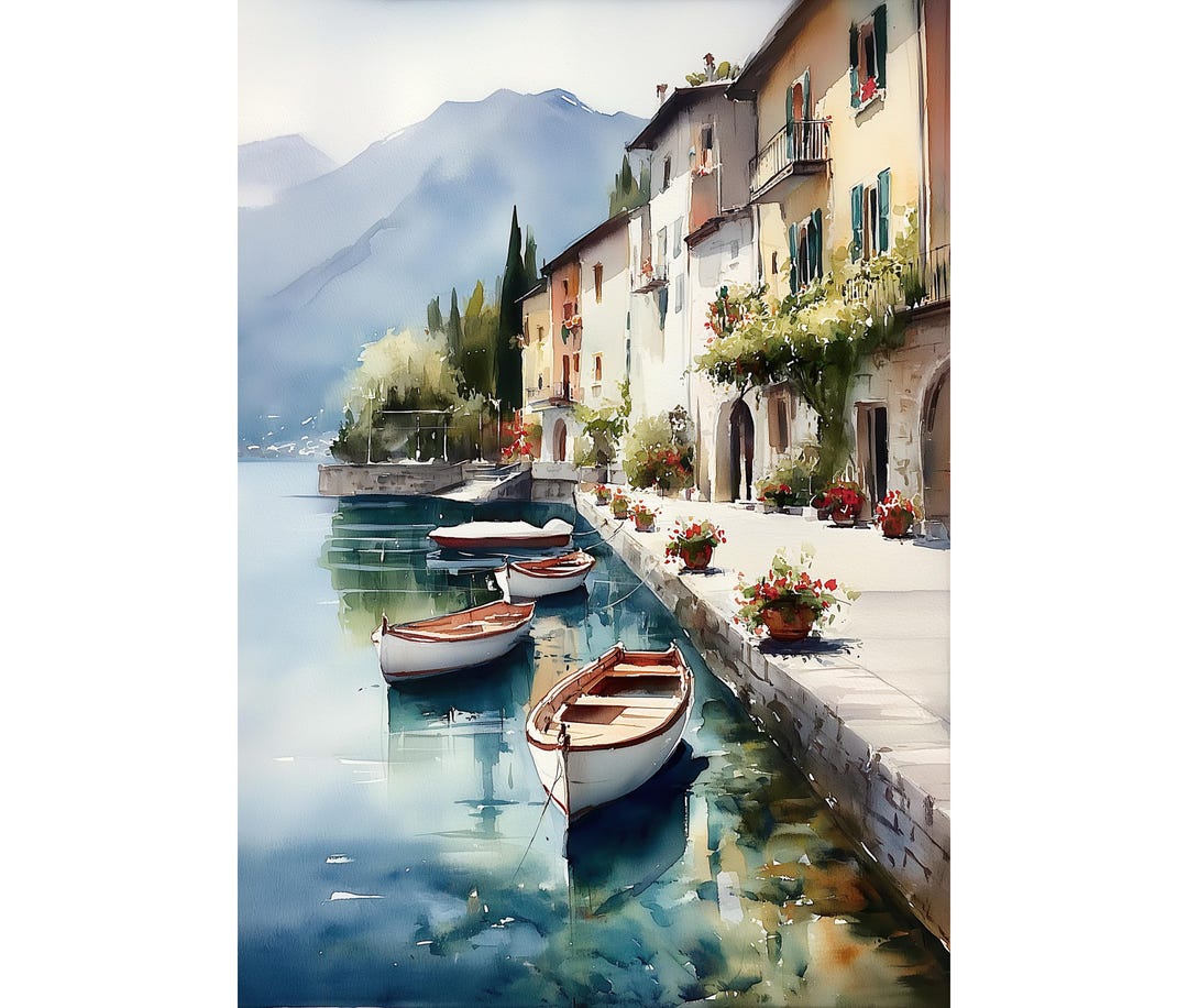 Vue paysage de Lecco - Lac de Côme paysage italien Photo Stock - Alamy