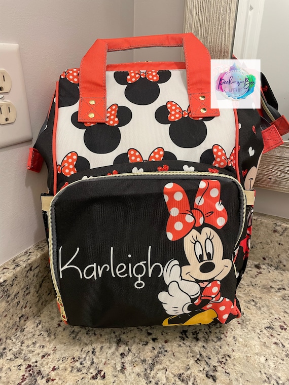Red Minnie Mouse Diaper Bag Etsy